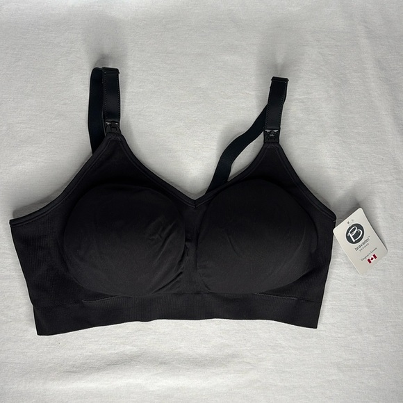 BRAVADO! Nursing bra black removable pads with 4 clasp back SIZE XL - Picture 1 of 15